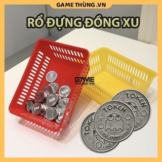 Rổ đựng đồng xu máy game siêu thị