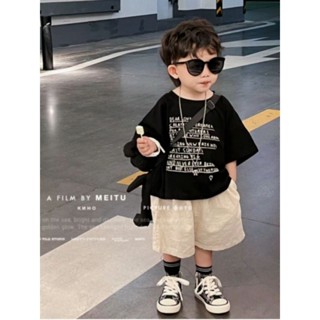 SB24_7 Set bộ bé trai mùa hè chất siêu mát quần gió nhăn áo chất cotton từ 15kg đến 32kg