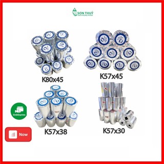 GIẤY IN BILL K80, K57, K58 Giấy in Nhiệt Giá Rẻ, Shop Online, Cafe, Cửa Hàng,TAXI, POS Cầm Tay Now/Grab/Goviet