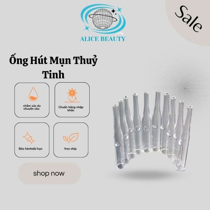 [Giá Sỉ] Ống Hút Mụn Thủy Tinh Chuyên Dụng Trong Spa Thẩm Mỹ