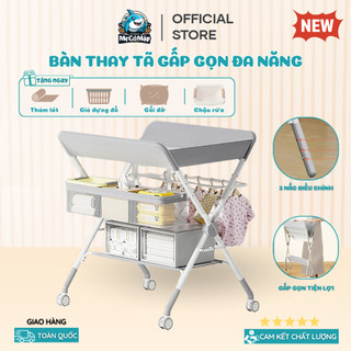 Bàn thay tã cho bé di động cao cấp, bàn thay quần áo cho bé sơ sinh có thể gấp gọn dễ dàng