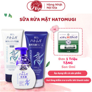 Sữa rửa mặt Hatomugi Naturie hạt ý dĩ 130g 170g Nhật Bản