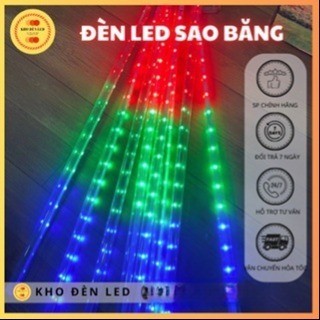Bộ đèn led sao băng 7 màu 8 ống điện 220v