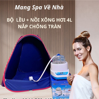 Bộ Xông Hơi Tại Nhà | Lều Xông Hơi Có Nồi | Lều Xông Hơi Chui Đầu + Nồi Xông Hơi Điện Tặng Van Và Ống Dẫn Hơi Vào Lều