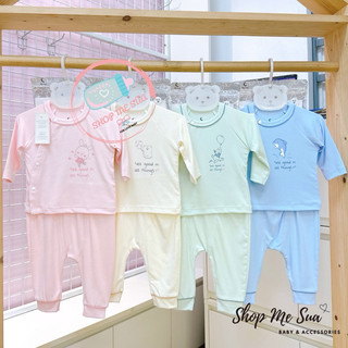 MOON Bộ Sơ Sinh Dài Tay Cho Bé Chất Liệu Mỏng Nhẹ