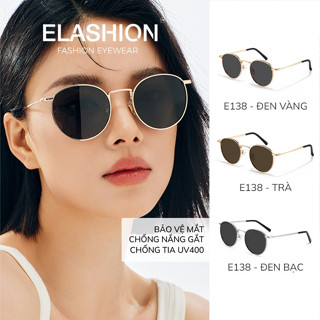 Kính râm nam nữ ELASHION, kính mát có kiểu dáng cổ điển chống tia UV hiệu quả bảo vệ mắt - E138