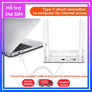 R610  cục phát wifi - Hỗ Trợ SIM Việt Nam, Kết Nối Type-C Làm Dây Mạng Cho Máy Tính