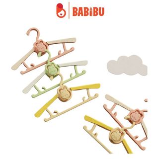 Set 5 móc treo quần áo cao cấp hình thỏ cho bé, móc treo đồ cho bé babibu