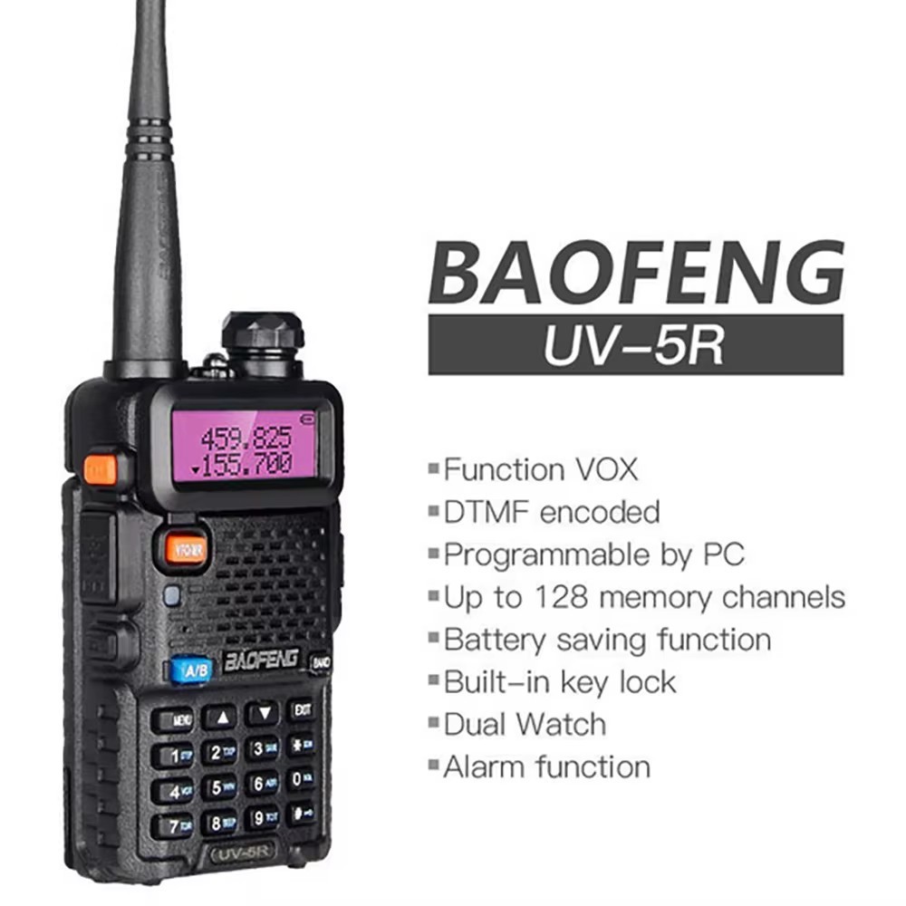 Bộ Đàm Baofeng 0678 UV-5R Bộ Đàm LCD Băng Tần Kép VHF - Bảo Hành 12 Tháng