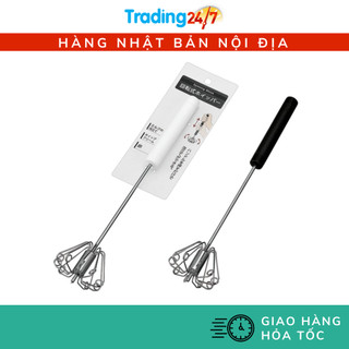 [Hỏa tốc HCM] Dụng cụ đánh trứng dạng ấn inox và nhựa ABS NỘI ĐỊA NHẬT BẢN