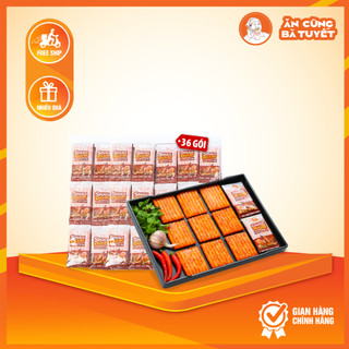 Combo 36 gói snack đùi bò quay b.t làm từ bột mì - ăn vặt việt nam