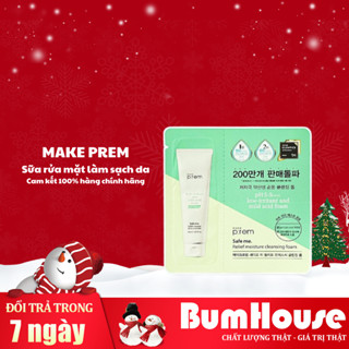   SAMPLE 1ML  Sữa Rửa Mặt Tạo Bọt Make Prem Safe Me Relief Moisture Cleansing Foam 1ml 