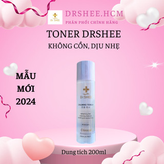 Toner Drshee nước hoa hồng Calming Toner 200ml thu nhỏ lỗ chân lông, cân bằng PH cho da nhạy cảm