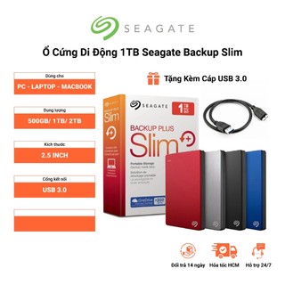 Ổ Cứng HDD Di Động 1TB SEAGATE Backup Plus Slim 2.5" Usb 3.0