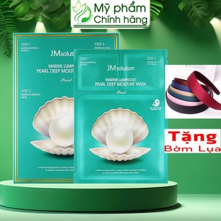 Mặt Nạ Ngọc Trai 3 Bước JM Solution [HỘP 10 MIẾNG TẶNG BỜM LỤA] JMSolution Marine Luminous Pearl Deep Moisture Mask