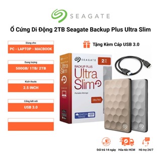 HDD Di Động SEAGATE 2TB Backup Plus Ultra Slim 2.5” Usb 3.0