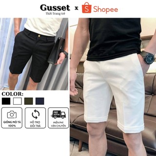 Quần đùi, quần short nam, quần sooc kaki, chất vải kaki đẹp, co giãn, kiểu dáng trẻ trung thoáng mát - SKT
