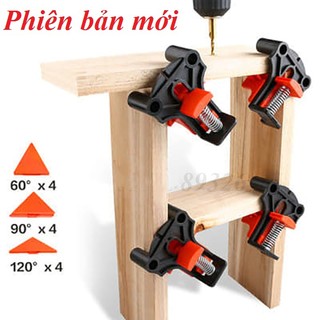 Bộ 4 cảo kẹp gỗ nhanh, vam kẹp gỗ, ê tô góc vuông