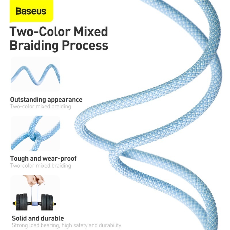 Dây Cáp Baseus PD 20W Nối Đầu USB-C Sang Đầu Sạc Nhanh Hỗ Trợ Truyền Dữ Liệu 480Mbps | BigBuy360 - bigbuy360.vn