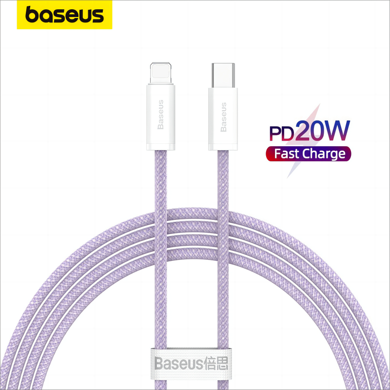 Dây Cáp Baseus PD 20W Nối Đầu USB-C Sang Đầu Sạc Nhanh Hỗ Trợ Truyền Dữ Liệu 480Mbps
