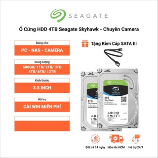 Ổ Cứng HDD SEAGATE Skyhawk 4TB - Chuyên Camera 3.5" Sata III