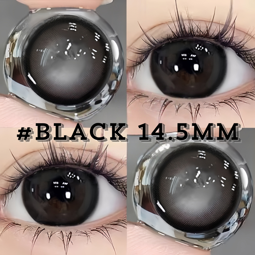 【0-6độ lens cận lens xám tây lens đen kính áp tròng cận lens nâu lens xanh dương lá lens giãn tròng to14.5tím for girls