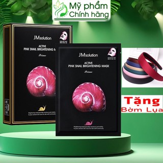 Mặt Nạ JM SOLUTION Ốc Sên Hồng [MIẾNG LẺ] Tăng Đàn Hồi Dưỡng Trắng JM solution Active Pink Snail Brightening Mask 30ml