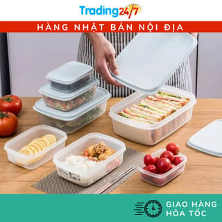 [Hỏa tốc HCM] Hộp nhựa đựng thực phẩm Fitin Pack nắp dẻo nội địa Nhật Bản