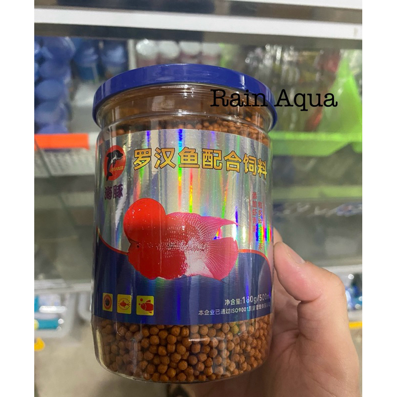 Thức ăn cá la hán, cám cho cá la hán Porpoise 180g