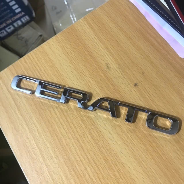 Logo Chữ Nổi CERATO dán sau xe Kia Cerato đời 2016 2017 2018