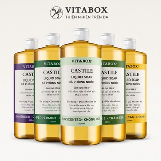 Xà phòng nước đa năng Vitabox Castile Liquid Soap - Thành phần tự nhiên dịu nhẹ cho da nhạy cảm