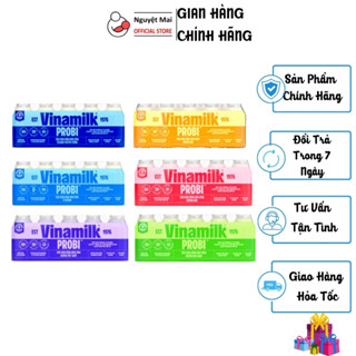 1 Lốc sữa chua uống men sống Probi Vinamilk đủ vị chai 65ml/130ml ( Lốc bé 5 chai, lốc to 4 chai )