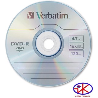 Lốc 25 đĩa trắng dvd-r verbatim màu trắng.