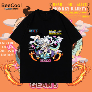 Áo thun OnePiece tay lỡ form rộng thun cotton in Luffy Gear 5 cực đẹp OP30