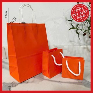 [ CÓ SẴN ] 01 TÚI KRAFT CAM 3 SIZE 120GSM