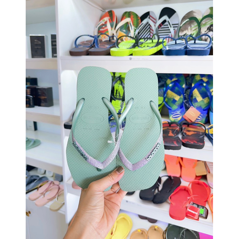 Dép Havaianas quai kim tuyến umbre- chính hãng