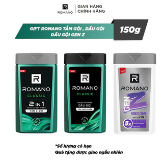 [GIFT] Tắm gội / Sữa tắm Romano 150G (Giao mùi ngẫu nhiên)