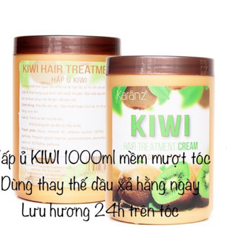  Hấp dầu ủ kem xả tóc KIWI KARANZ collagen hũ cao 1000ml HOTthơm mềm mượt giữ màu phục hồi sợi tóc 