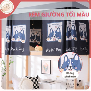  Rèm giường tầng ký túc xá basic tone đen đơn giản sang trọng riêng tư chống bụi 2m x 1,15m 