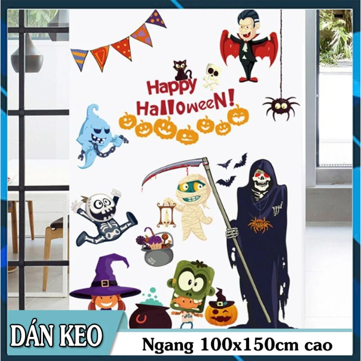 Decal trang trí tường - Halloween Thần Chết