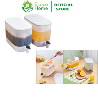 Bình Nước Tủ Lạnh ECOCO 4L Có Vòi Chịu Nhiệt Độ Cao, Đựng Nước Ép, Trái Cây Cao Cấp Tiện Dụng E2212