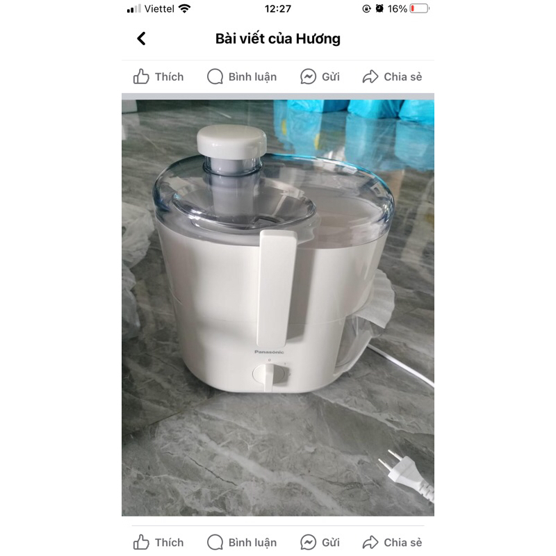 Phụ kiện máy ép panasonic MJ-CS100WRA