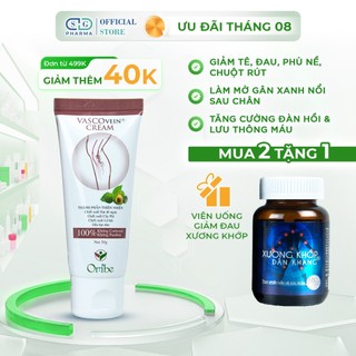 Kem thoa Giảm Sưng Đau, Tê Phù, Chuột Rút do Suy Giãn Tĩnh Mạch VASCOVEIN - Chiết xuất Hạt Dẻ ngựa nhập khẩu từ Ấn Độ