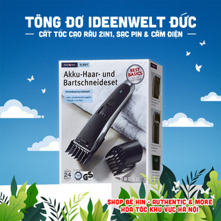 (Bảo hành) Tông đơ cắt tóc cạo râu 2in1 IdeenWelt Đức, tăng đơ Ideen Welt cho bé và người lớn