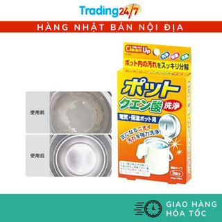 [Hỏa tốc HCM] Hộp 3 gói khử cặn bình nước Nội địa Nhật Bản