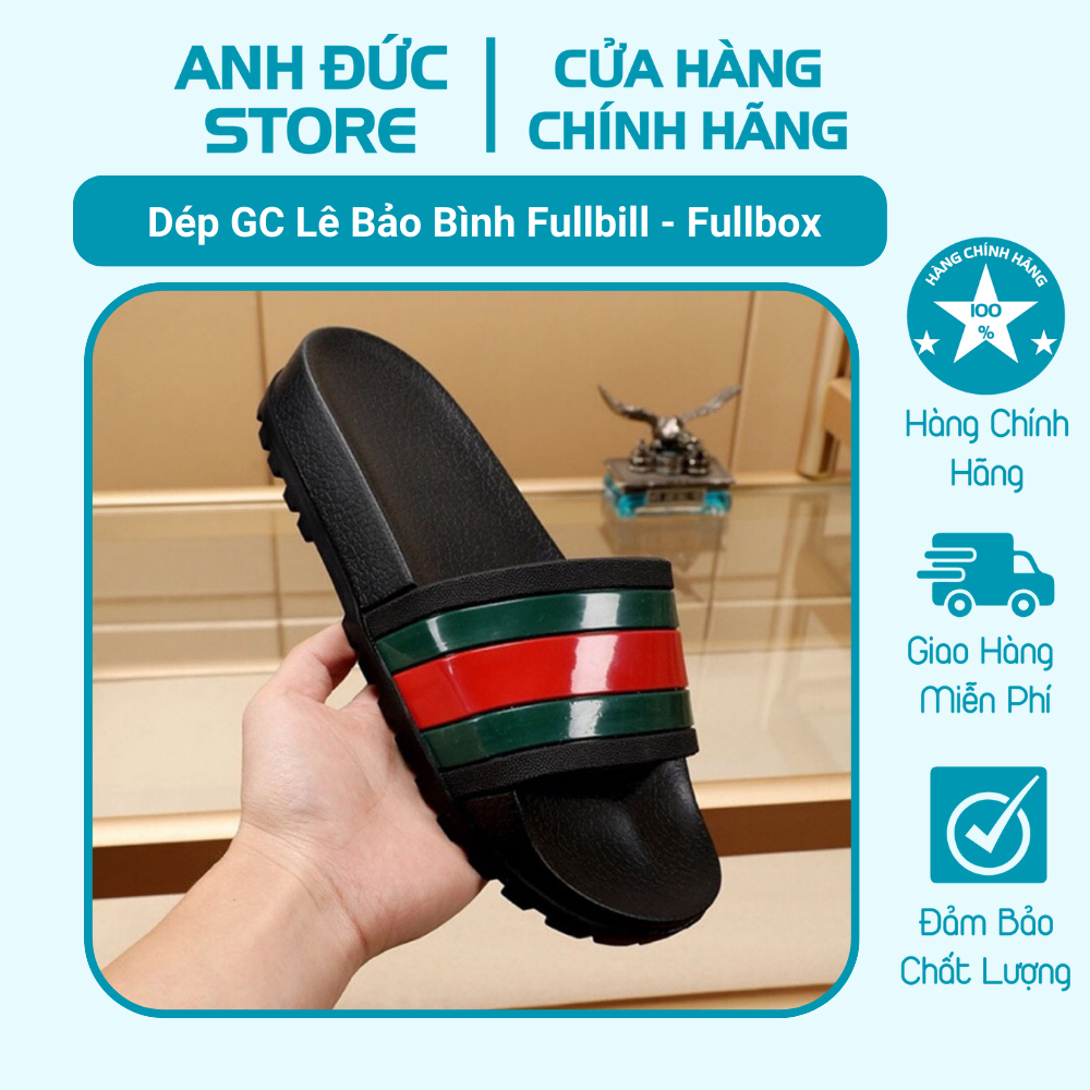 Dép Nam Quai Ngang Lê Bảo Bình Hàng Fullbox, Dép Đúc Nguyên Khối Cực Bền, Không Thấm Nước