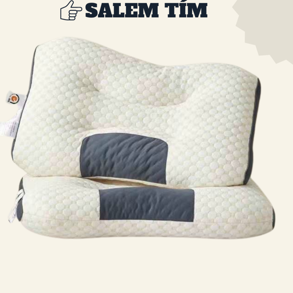 Gối ngủ chống đau mỏi cổ vai gáy thiết kế nằm ngửa và nằm nghiêng hạn chế ngáy giúp giấc ngủ ngon