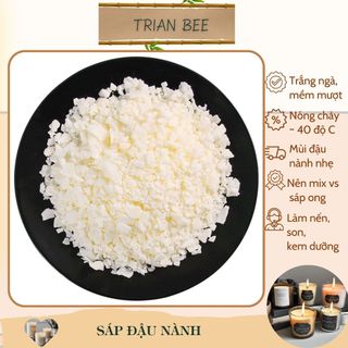 Sáp đậu nành 1kg - sáp thực vật an toàn từ dầu đậu nành, trắng, không mùi