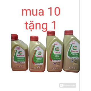 Dầu nhớt Castrol power 1 cải tiến mới xe ga xe số loại 0,8L và 1L........