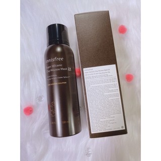 Mặt Nạ Dạng Mousse từ đá núi lửa Innisfree Super Volcanic Clay Mouse Mask 2X (Có tem chính hãng)